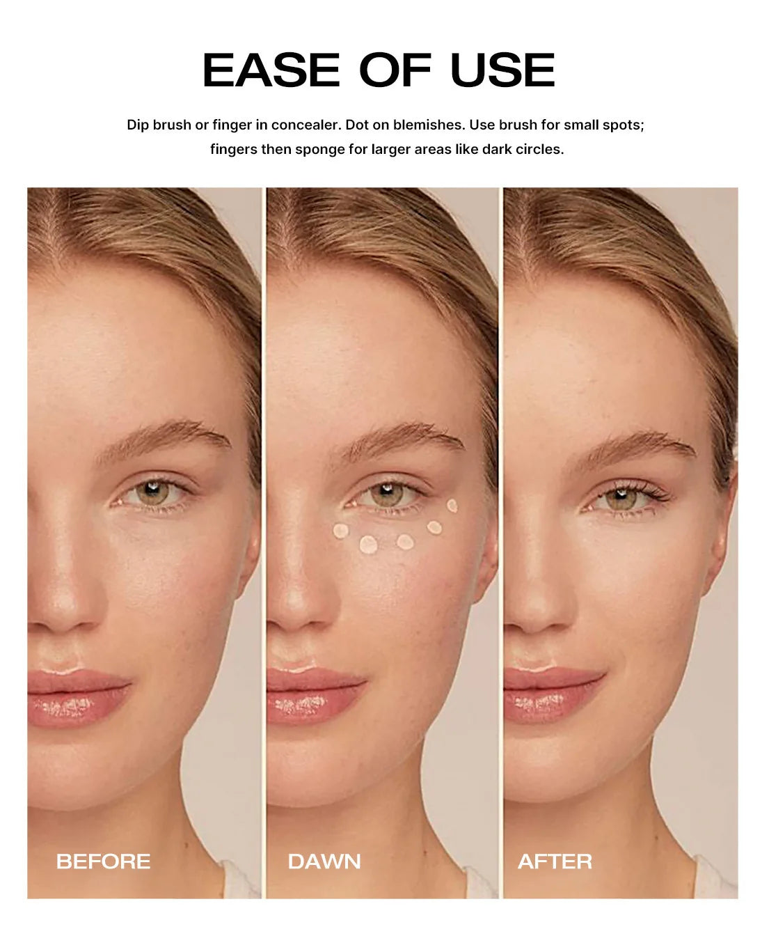 Colored clay CC under eye corrector