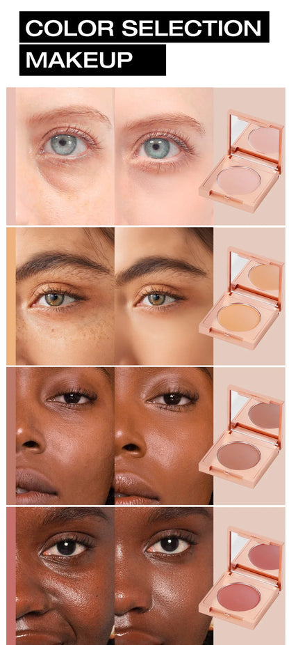 Colored clay CC under eye corrector